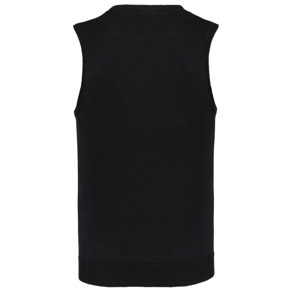 Pull col V sans manches – Image 2