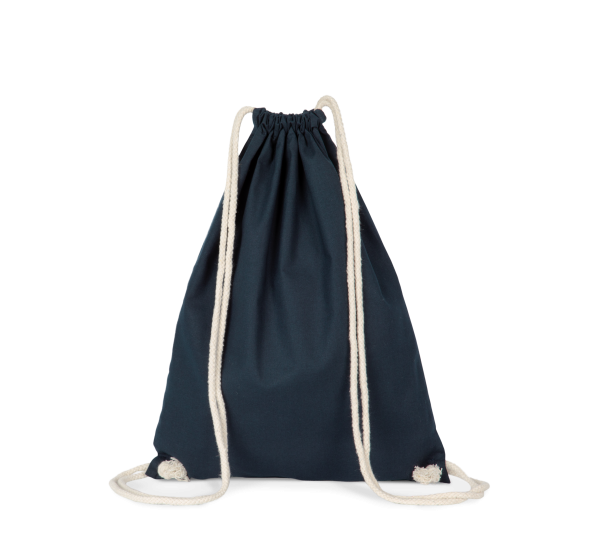 Sac à dos en coton bio avec cordelettes – Image 2