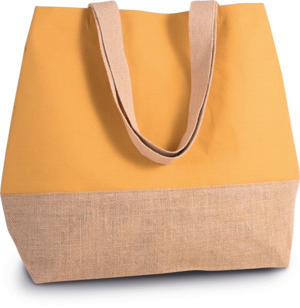 Sac shopping en toiles de coton et jute – Image 11