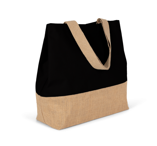 Sac shopping en toiles de coton et jute – Image 10