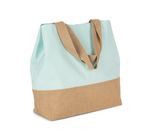 Sac shopping en toiles de coton et jute – Image 12
