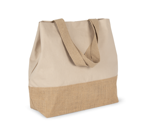 Sac shopping en toiles de coton et jute – Image 13