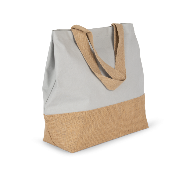 Sac shopping en toiles de coton et jute – Image 17