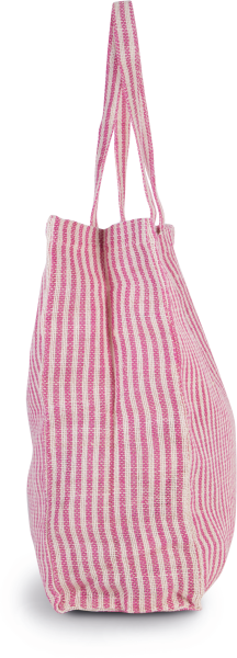 Sac shopping à rayures en juco – Image 8