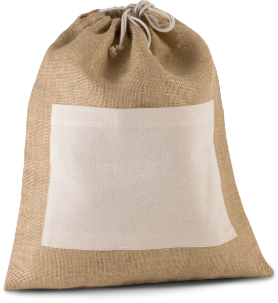 Sac en toile de jute avec cordelettes – Image 5