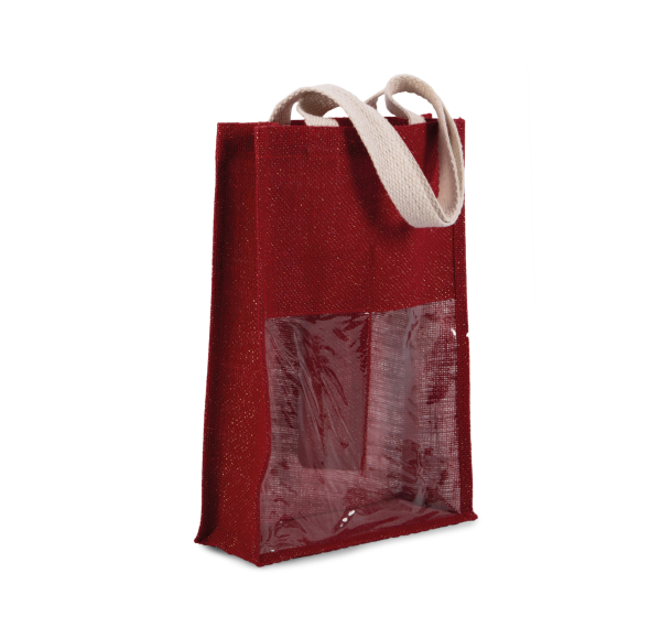 Sac porte-bouteilles en jute – Image 2