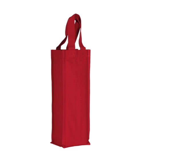 Sac porte-bouteille en coton canvas – Image 2