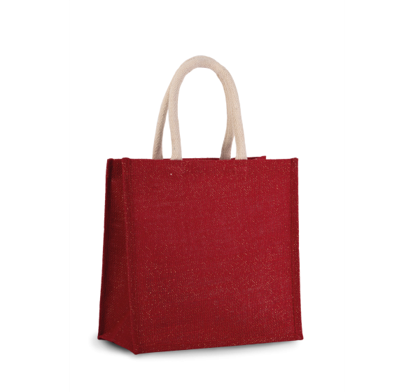 Sac style cabas en toile de jute - grand modèle – Image 5