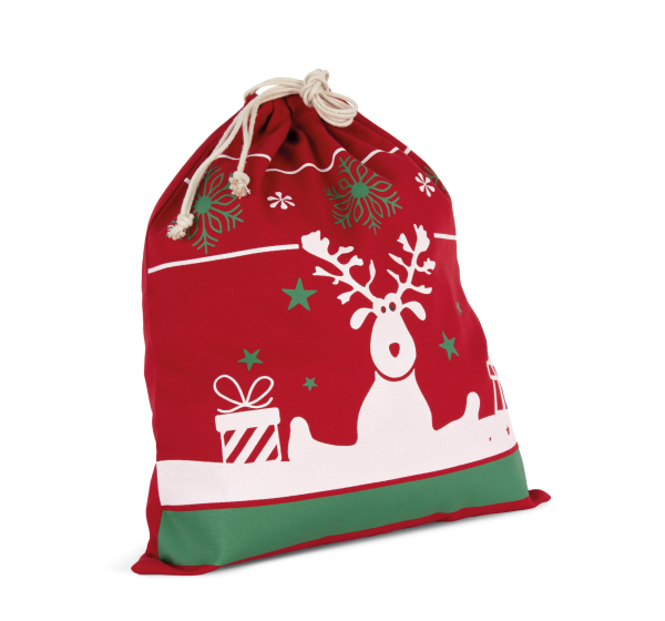 Sac avec cordon motifs de Noël – Image 2