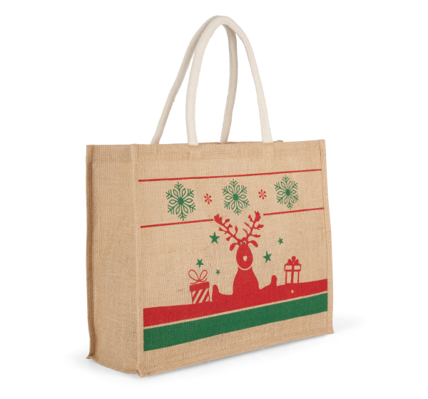 Sac shopping avec motifs de Noël – Image 3