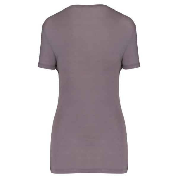 T-shirt Lyocell TENCEL™ col V manches courtes femme – Image 10