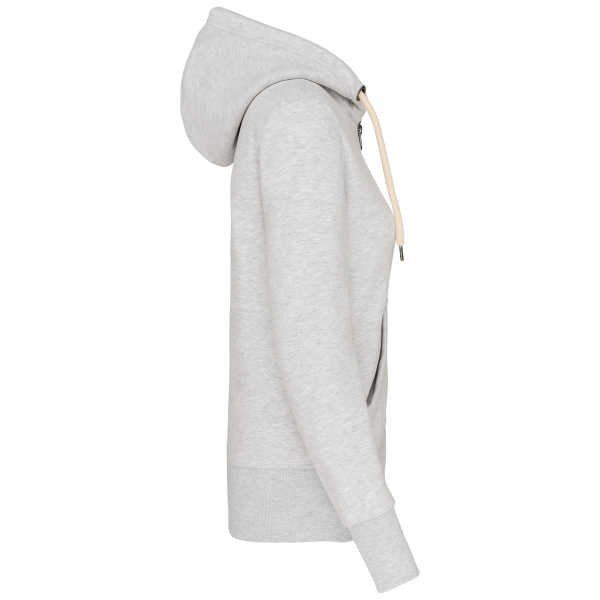 Sweat-shirt vintage zippé à capuche femme – Image 9