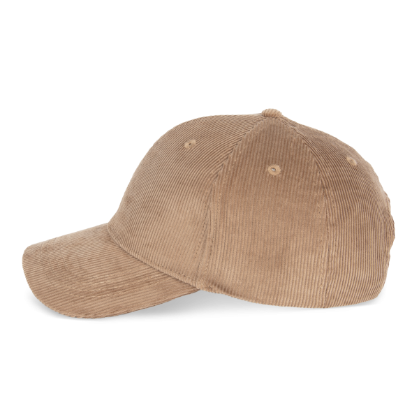 Casquette écoresponsable en velours côtelé 6 panneaux unisexe – Image 10