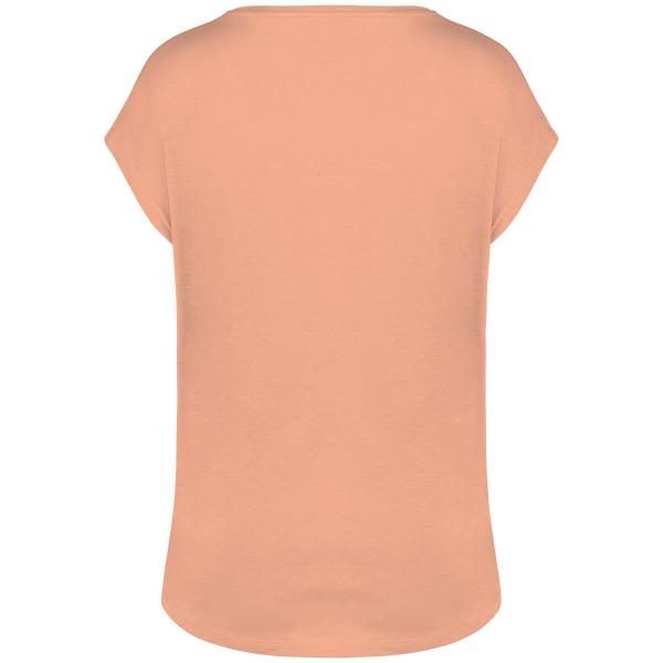 T-shirt écoresponsable loose à col V femme – Image 7