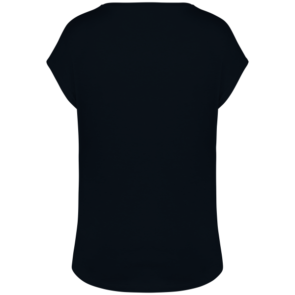 T-shirt écoresponsable loose à col V femme – Image 9