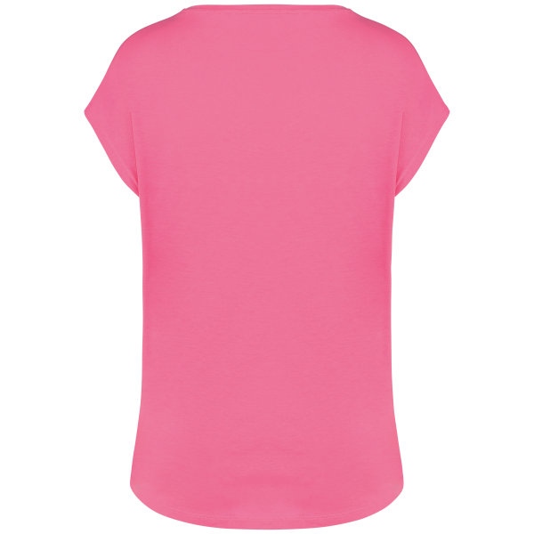 T-shirt écoresponsable loose à col V femme – Image 11