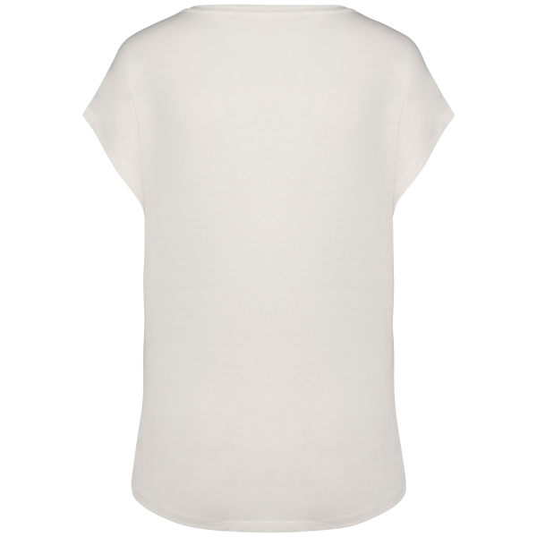 T-shirt écoresponsable loose à col V femme – Image 13