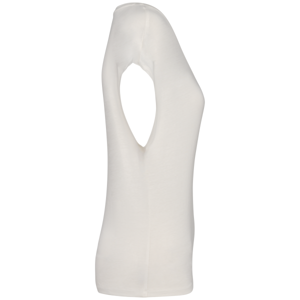 T-shirt écoresponsable loose à col V femme – Image 14