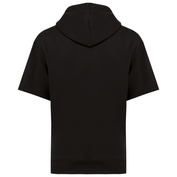 Sweat-shirt écoresponsable à capuche à épaules tombantes manches courtes French Terry unisexe – Image 9