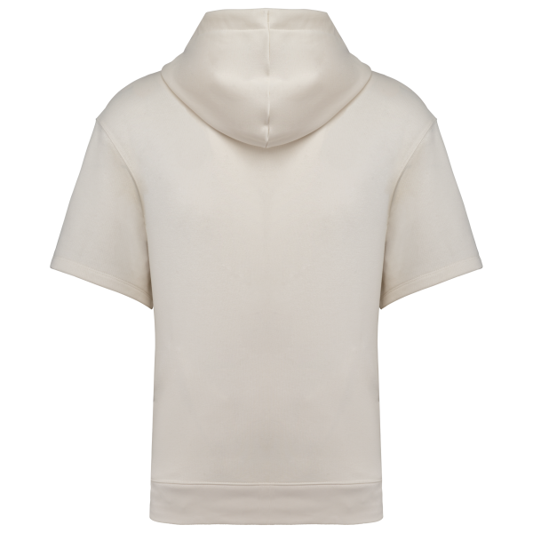 Sweat-shirt écoresponsable à capuche à épaules tombantes manches courtes French Terry unisexe – Image 11