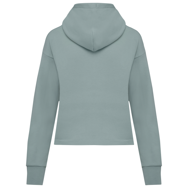 Sweat-shirt écoresponsable zippé à capuche French Terry femme – Image 14