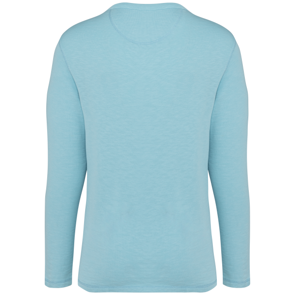 Sweat-shirt écoresponsable à col rond délavé French Terry unisexe – Image 17