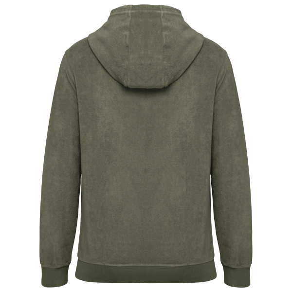 Sweat-shirt écoresponsable en éponge zippé à capuche homme – Image 12