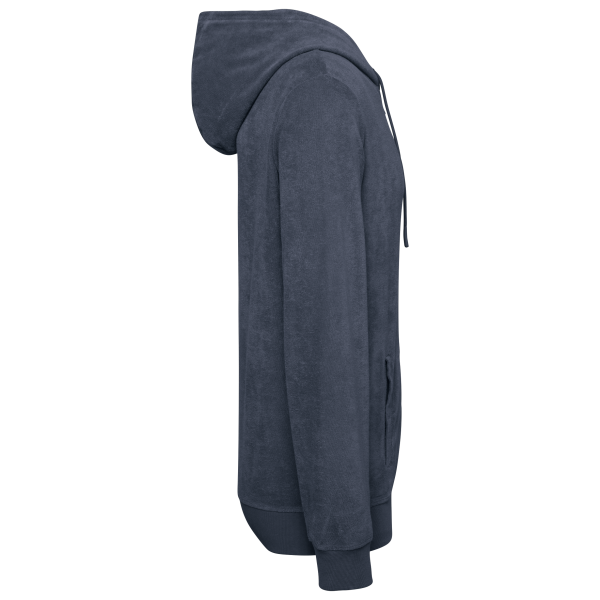 Sweat-shirt écoresponsable en éponge zippé à capuche homme – Image 11