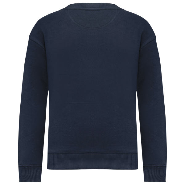 Sweat-shirt écoresponsable à col rond oversize enfant – Image 14