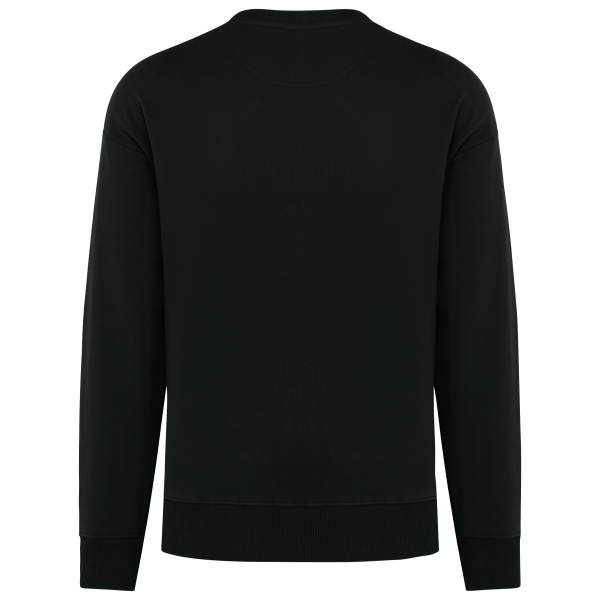 Sweat-shirt écoresponsable à col rond oversize unisexe – Image 9