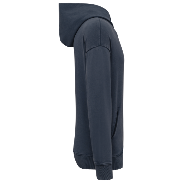 Sweat-shirt écoresponsable à capuche délavé oversize unisexe – Image 12