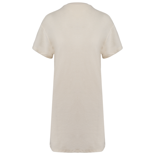 Robe t-shirt écoresponsable en éponge à épaules tombantes femme – Image 8