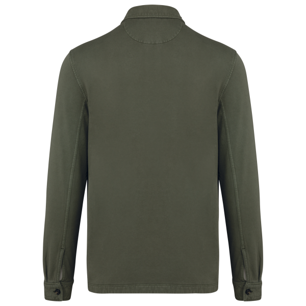 Surchemise écoresponsable délavée en molleton gratté homme – Image 11