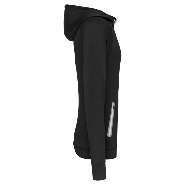 Sweat-shirt à capuche 1/4 zip sport unisexe – Image 10