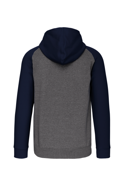 Veste molleton zippée capuche bicolore unisexe – Image 15