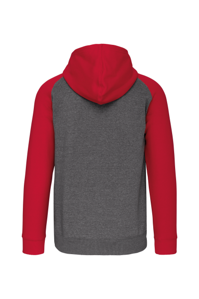Veste molleton zippée capuche bicolore unisexe – Image 17