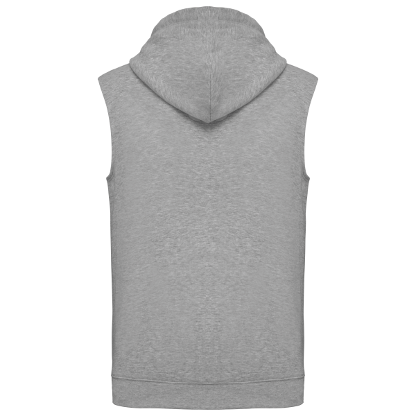 Sweat-shirt à capuche sans manches unisexe – Image 10