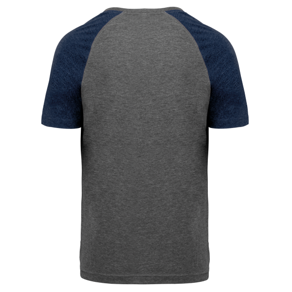 T-shirt triblend bicolore sport manches courtes unisexe – Image 28