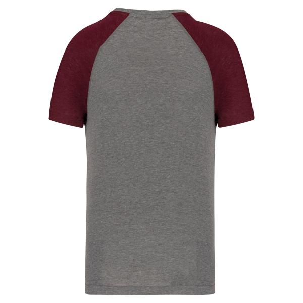 T-shirt triblend bicolore sport manches courtes unisexe – Image 34