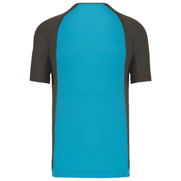 T-shirt de sport bicolore manches courtes unisexe – Image 18
