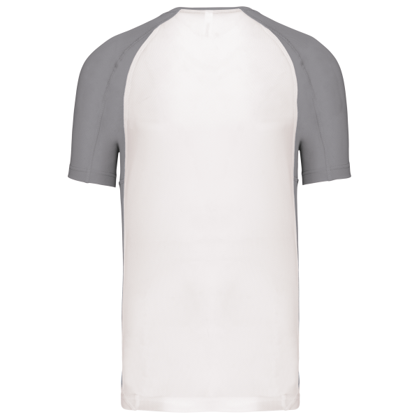 T-shirt de sport bicolore manches courtes unisexe – Image 22