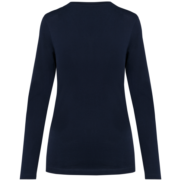 T-shirt Supima® col V manches longues femme – Image 14