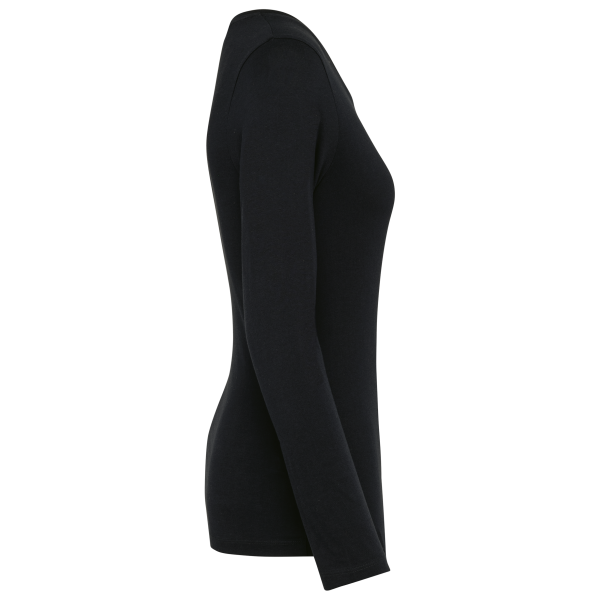 T-shirt Supima® col V manches longues femme – Image 13