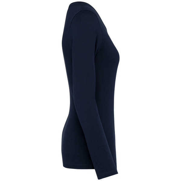 T-shirt Supima® col V manches longues femme – Image 15
