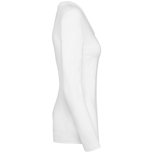 T-shirt Supima® col V manches longues femme – Image 17