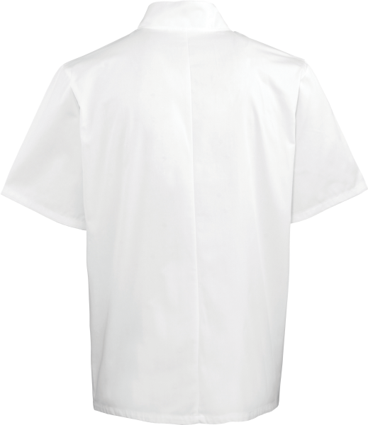 Veste de cuisine manches courtes à boutons pression – Image 3