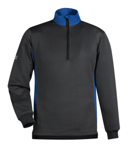 Sweat-shirt col zippé unisexe