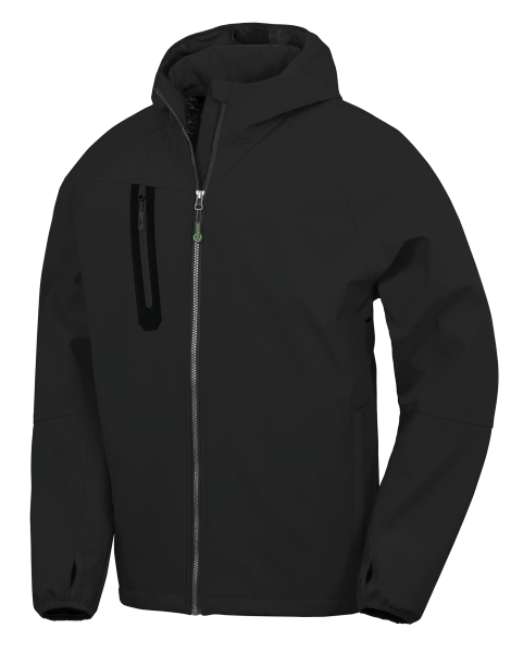 Veste Softshell 3 couches recyclée à capuche unisexe – Image 3