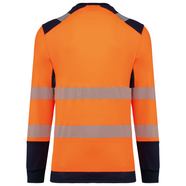 T-shirt de sécurité recyclé col rond manches longues unisexe – Image 14