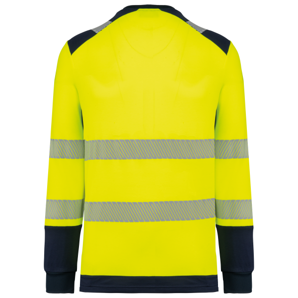 T-shirt de sécurité recyclé col rond manches longues unisexe – Image 16